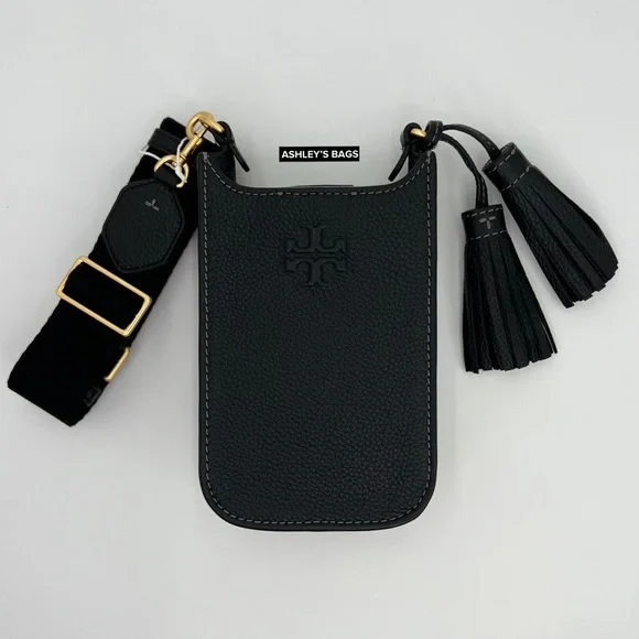 Tory Burch Thea Cellphone Crossbody In Black - Picture 2 of 10
